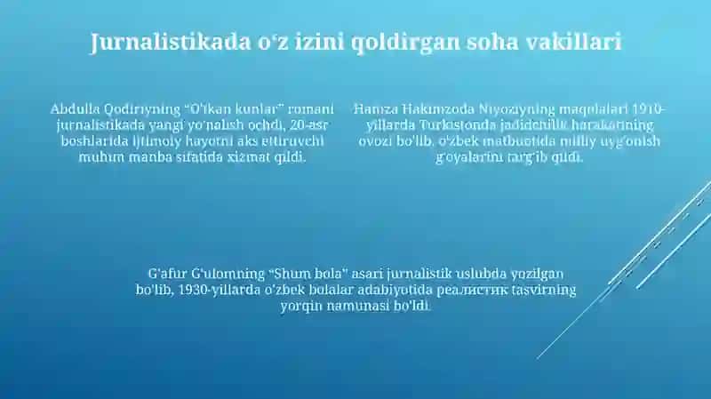 Jurnalistika sohasi boʻyicha sohamiz fidoiylari 4