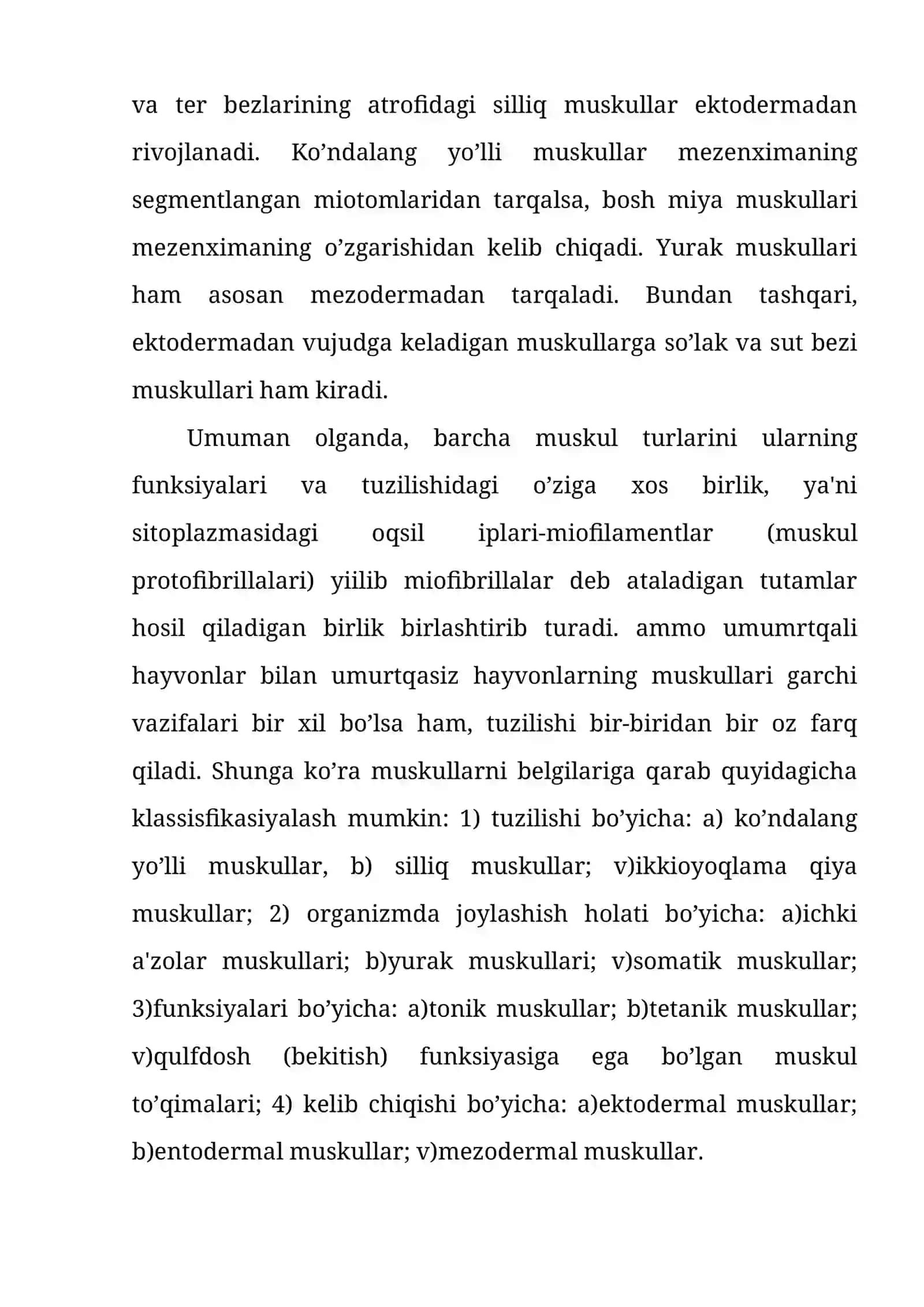 Muskul Toqimasi Tuzilishi Xilma Xilligi va Rigeneratsi 4