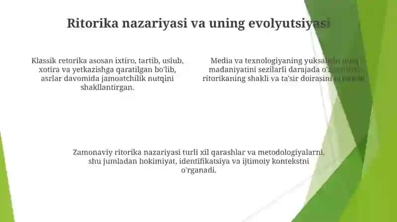 Nutq madaniyati va notiqlik sanʼati tarixidan 4