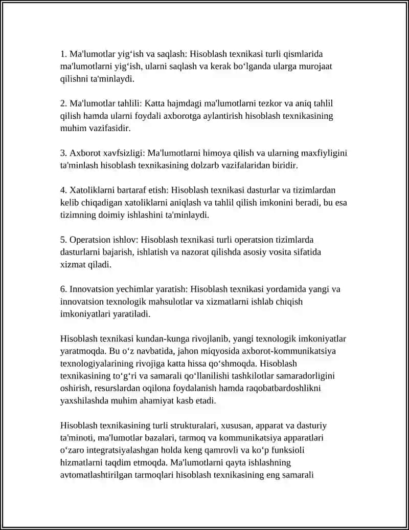Hisoblash texnikasi va uning strukturasi 4