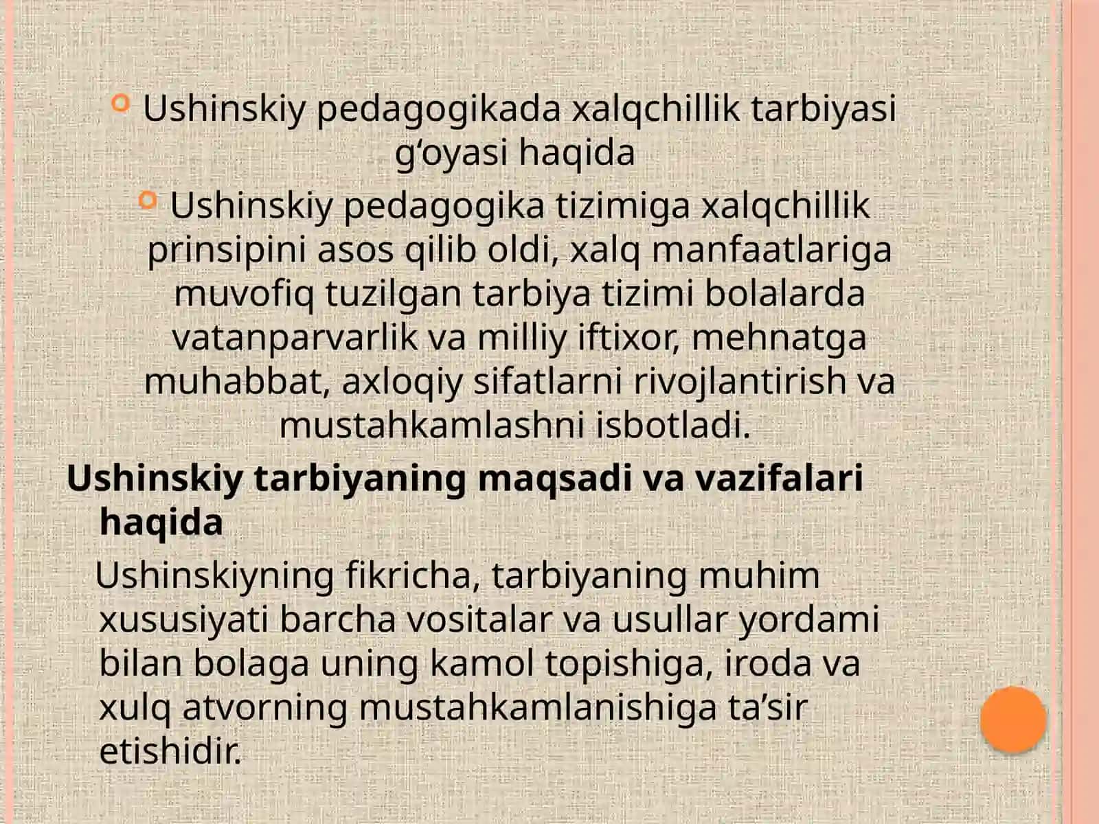 Ushinskiyning pedagogik fikrlari 4