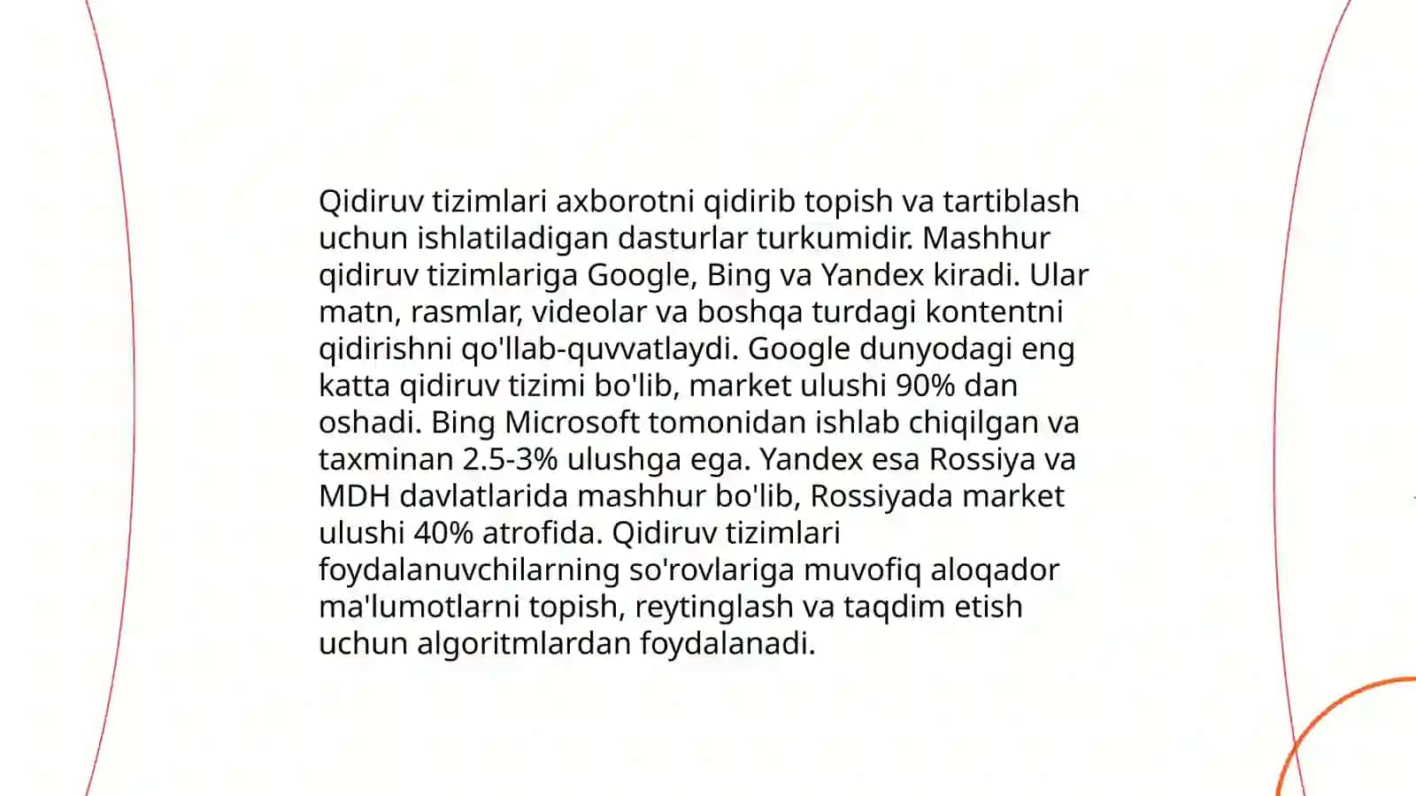 Internet qidiruv tizimida axbarotlar qidirish va tanlangan axbarotlarni olish 4