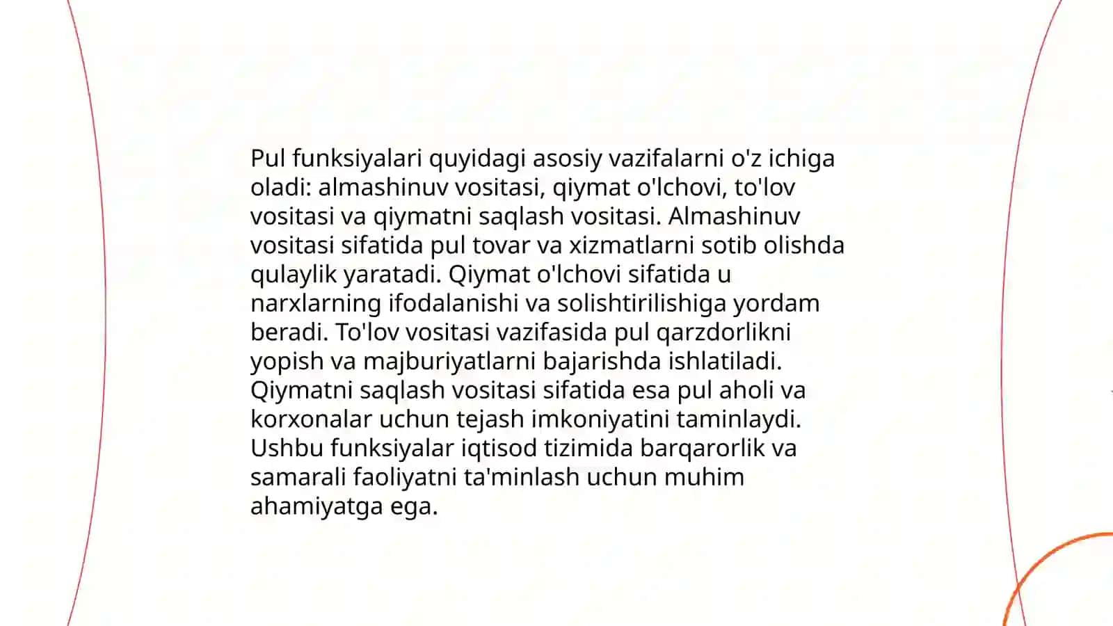 Pul nazariyalari 4
