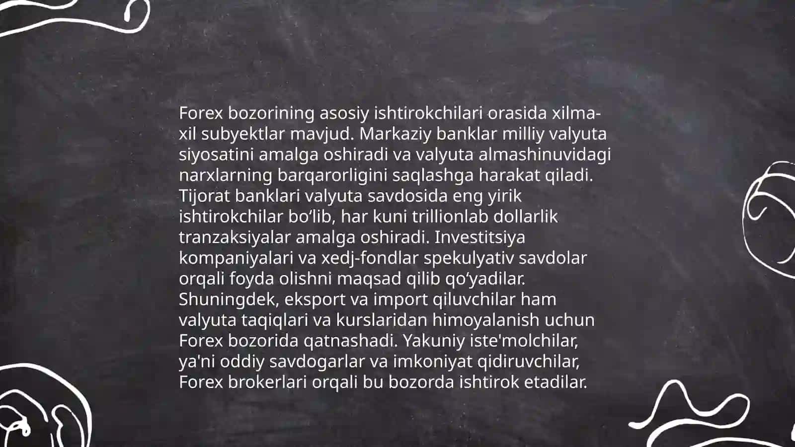 Xalqaro bozorda Forex 4