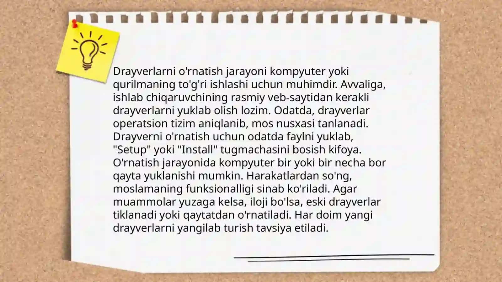 Kompyuter drayverlari bilan ishlash 4