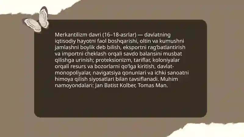 Iqtisodiyot nazaryasi rivojlanishining asosiy bosqichlari 4