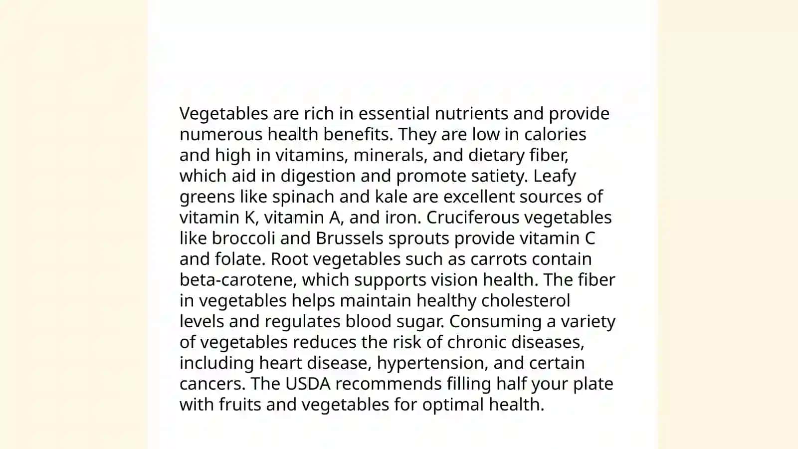 Fruits and vegetables 4