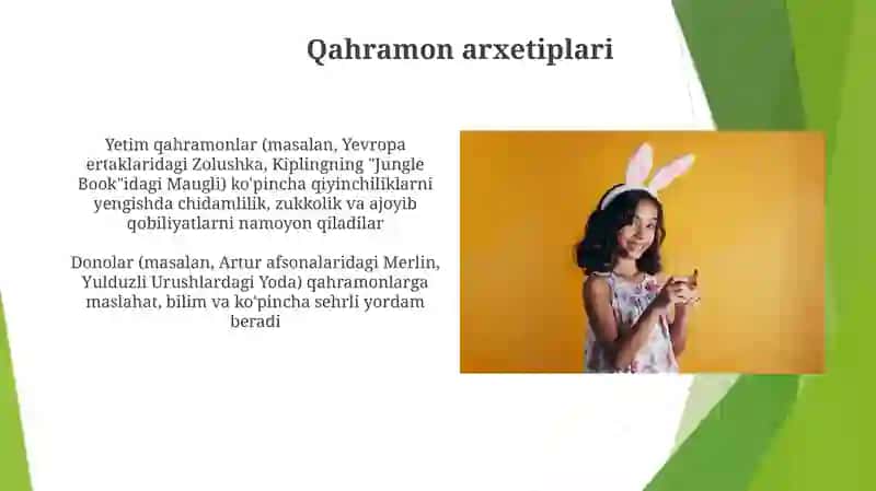 Bolalar folklori namunalarining o‘ziga xos belgilarini aniqlash 4