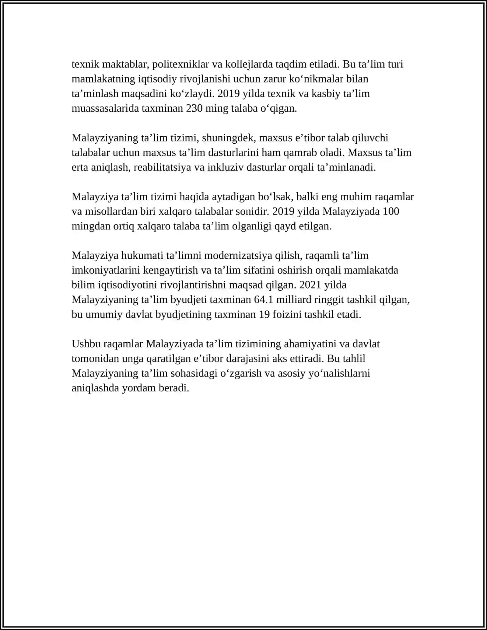 Malayziya Davlat Ta’lim Tizimi 4