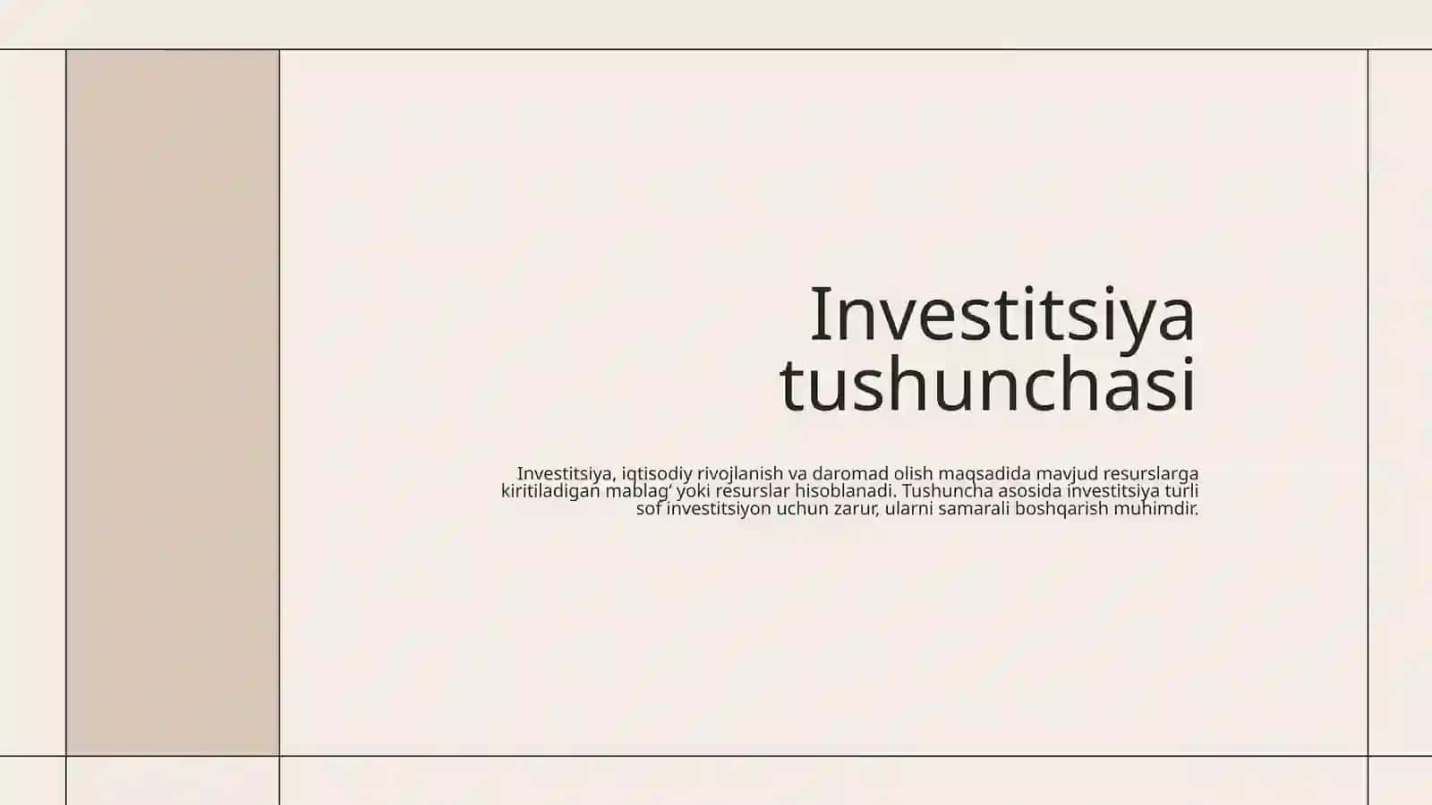Investitsiya Loyihalari 4
