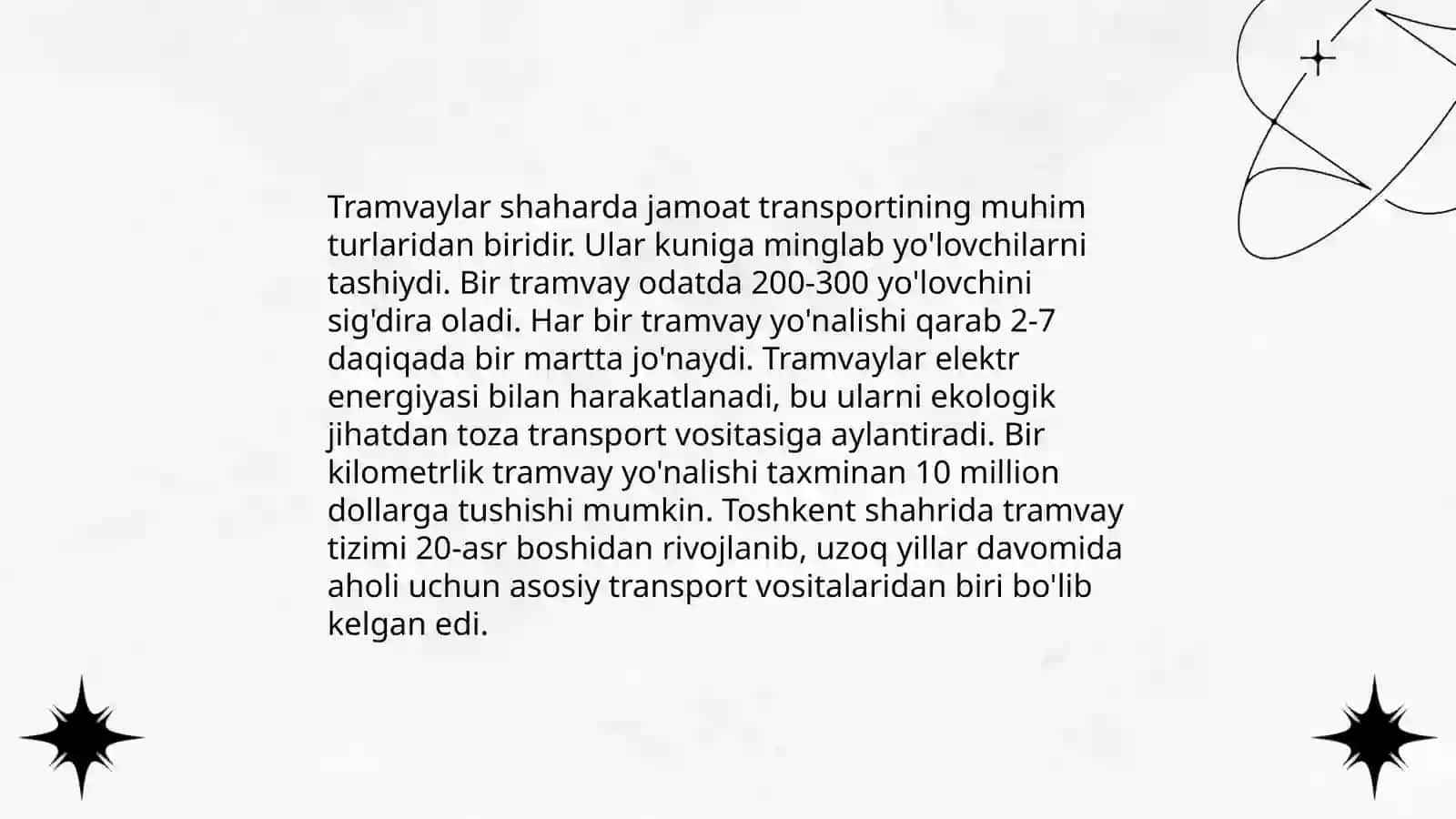 Shahar transport va tashqi transport 4