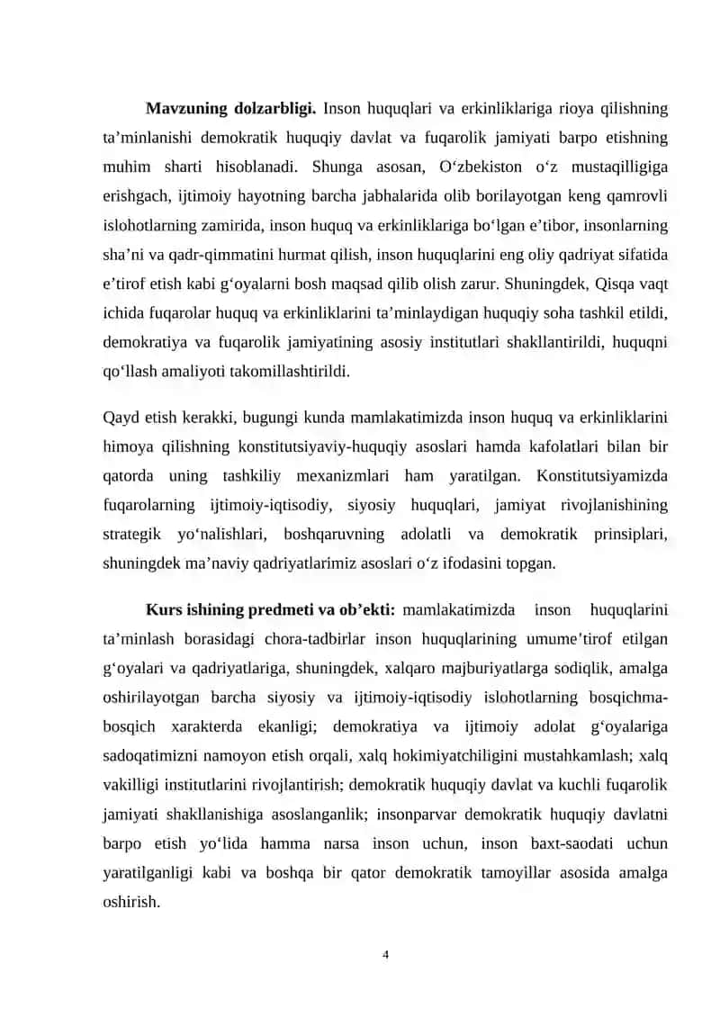 SHAXSIY HUQUQ VA ERKINLIKLAR 4