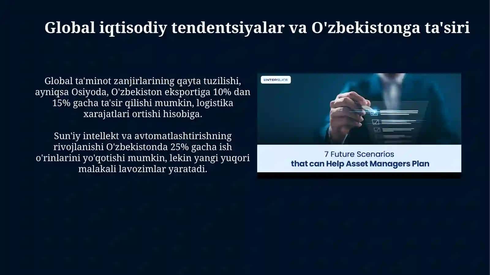 Kelajak iqtisodiy ssenariylari 4