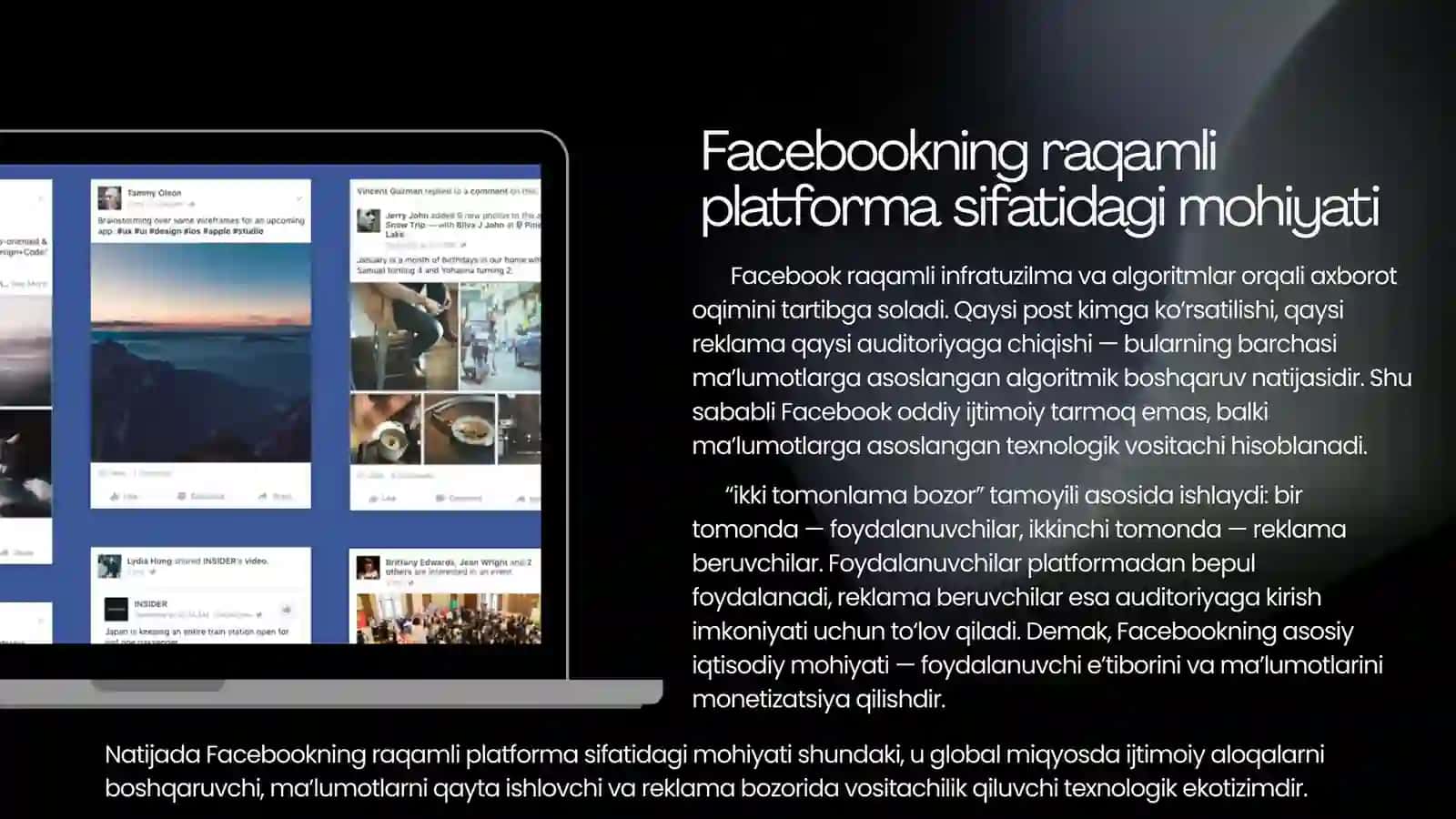 Facebook va Amazon biznes modellari: Ishlash prinsiplari 4