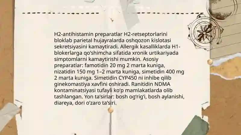 Allergik kasalliklarni davolashda ishlatiladigan dori vositalari 4