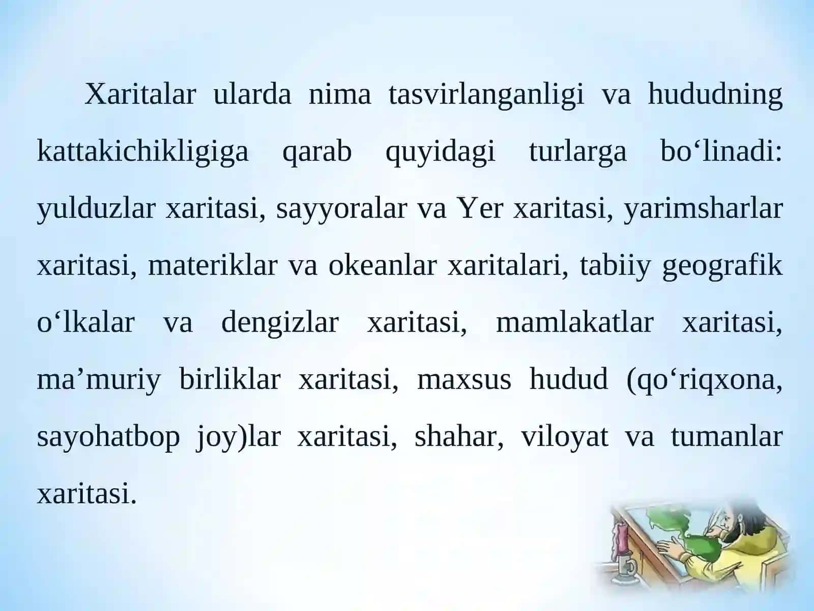 Xaritalarning turlari va ulardan foydalanish 4