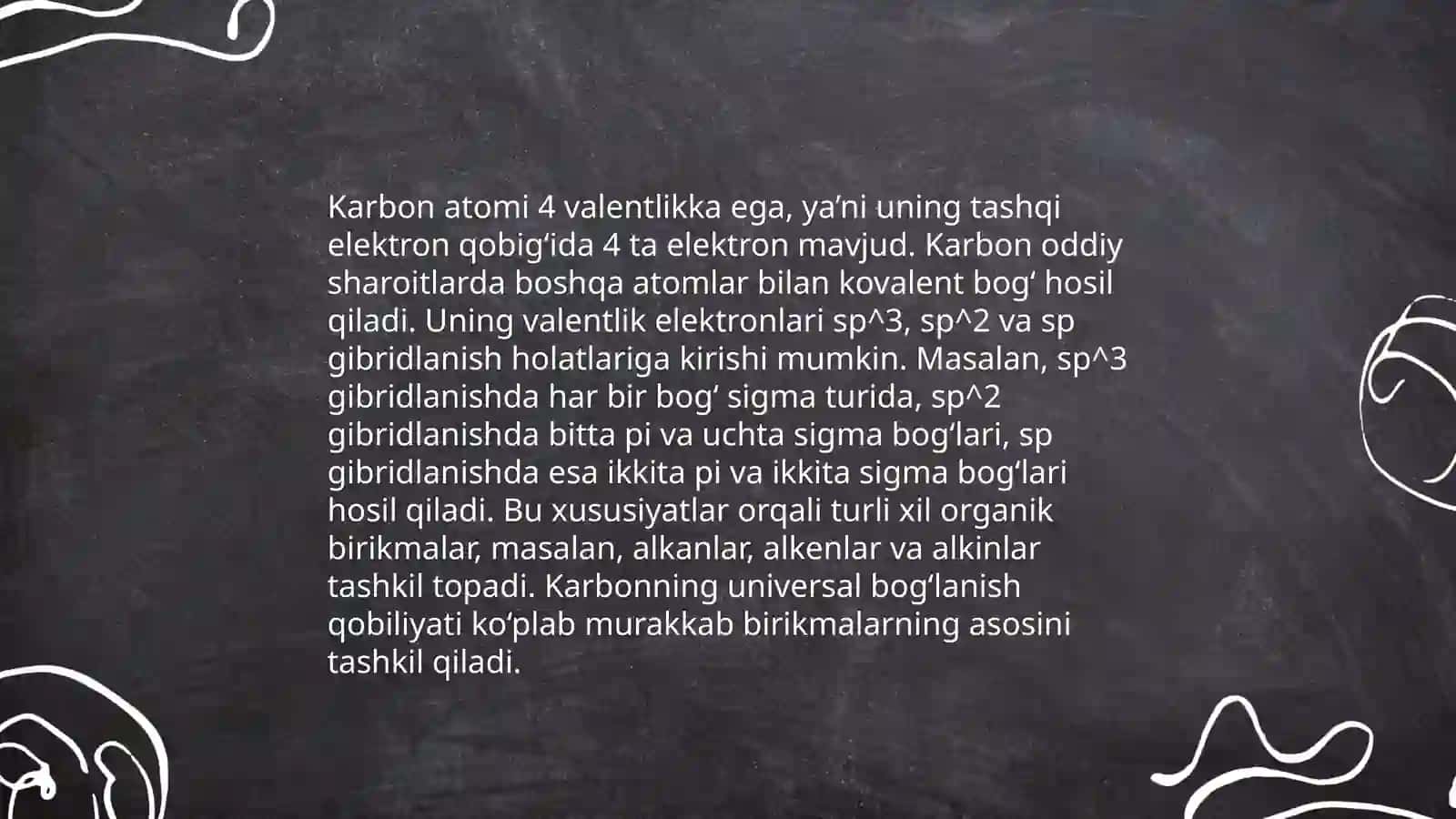Organik birikmalar tasnifi va nomenklaturasi 4