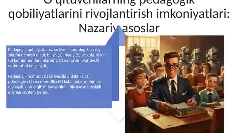 Pedagogik Qobiliyatni Rivojlantirish 4