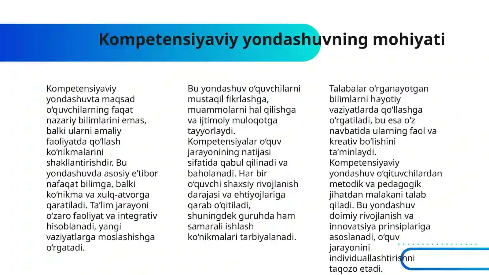BOSHLANGʻICH SINFLARDA MATEMATIKA OʻQITISHDA KOMPETENSIYAVIY YONDASHUV 4