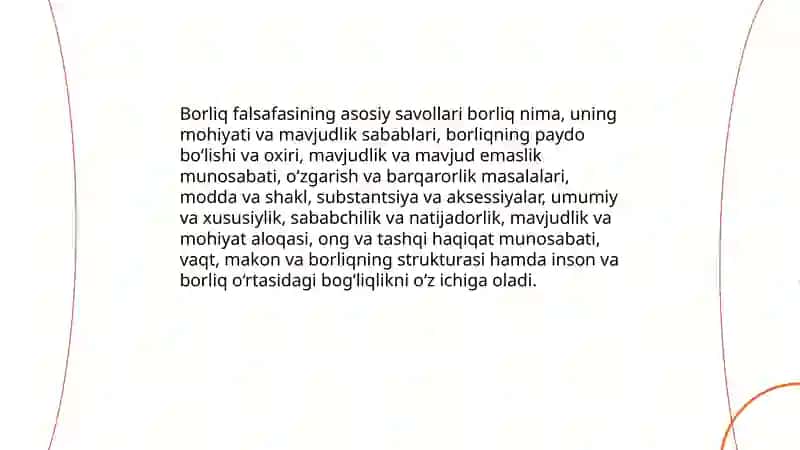 Borliq falsafasi 4