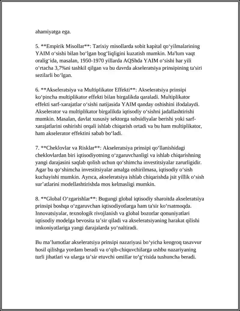 AKSELERATSIYA PRINSIPI 4