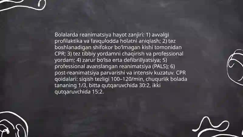 Bolalarda o'pka-yurak reanimatsiyasi 4
