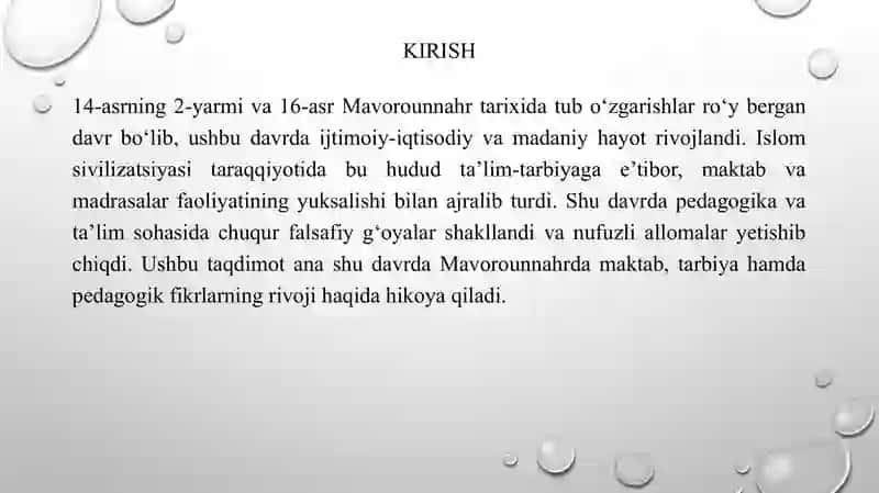 Mavorounnahrda Tarbiya va Pedagogik Fikrlar 4