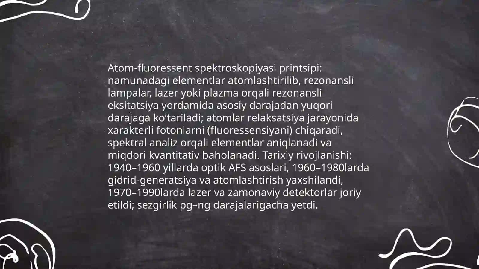 Atom-fluoressent analiz metodi 4