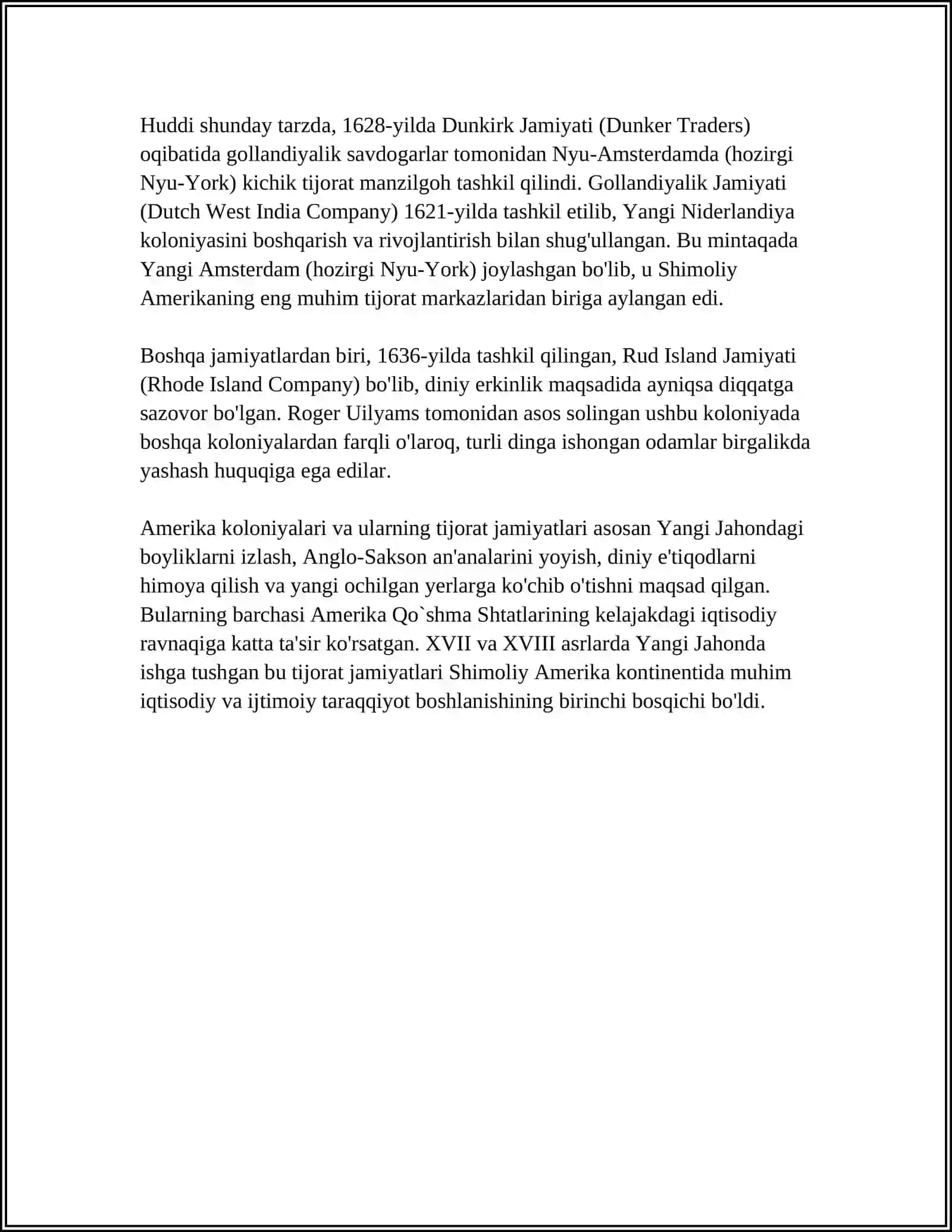 AMERIKADA IQTISODIY GʻOYALARNI VUJUDGA KELISHI (18-19 ASRLARDA) 4