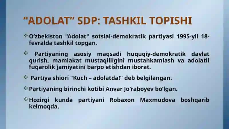 “ADOLAT” SOTSIAL-DEMOKRATIK PARTIYASI 4