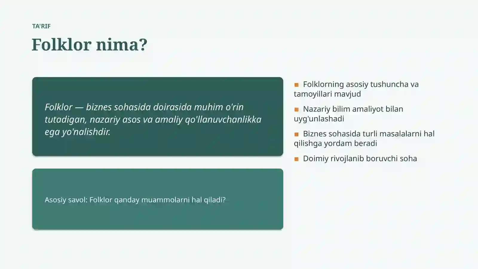 Folklor Etik va Axloqiy Masalalari 4