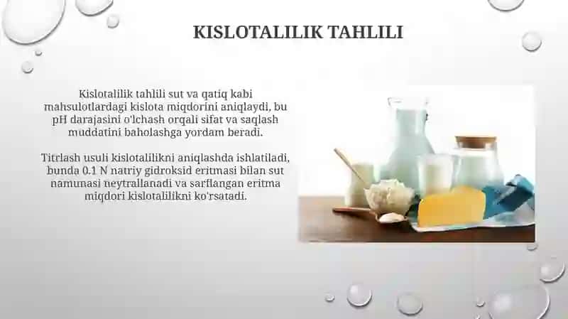 Sut va sut mahsulotlarining tarkibi 4