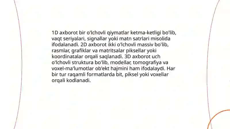 Axborotni raqamlashtirish asoslari 4