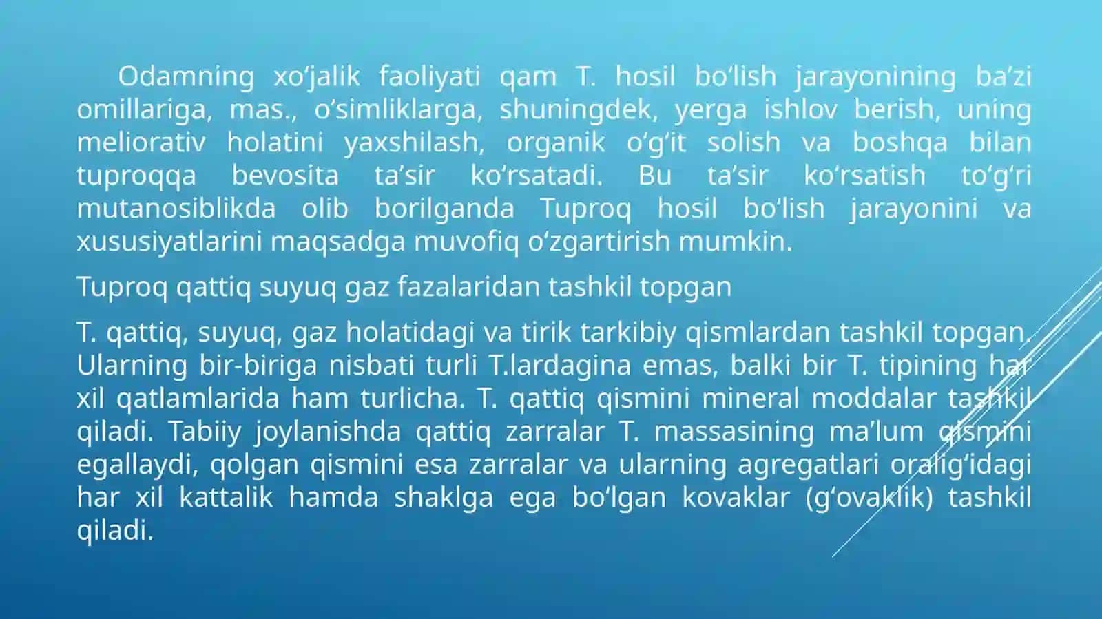 Tuproq xosil qiluvchi omillar 4