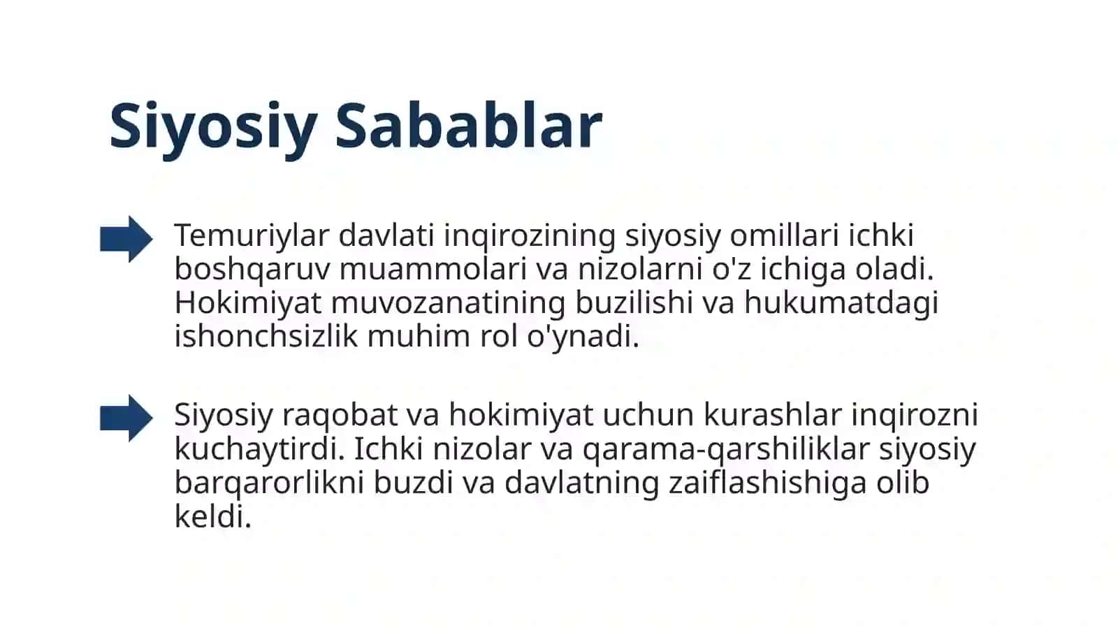Temuriylar davlatining inqirozi 4