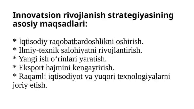 Innovatsion rivojlanish strategiyalari 4