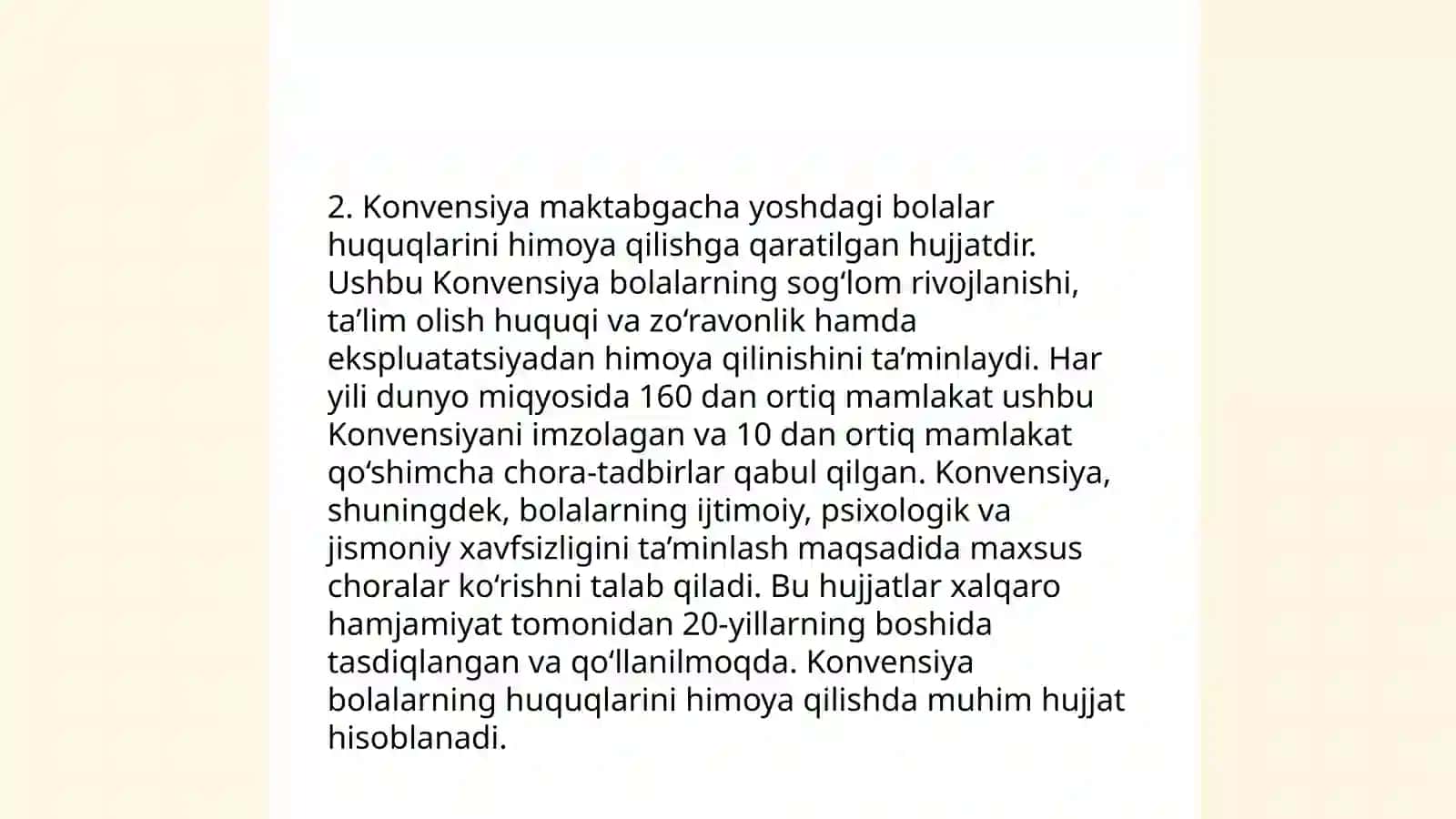 Bola huquqlari to‘g‘risidagi Konvensiya 4