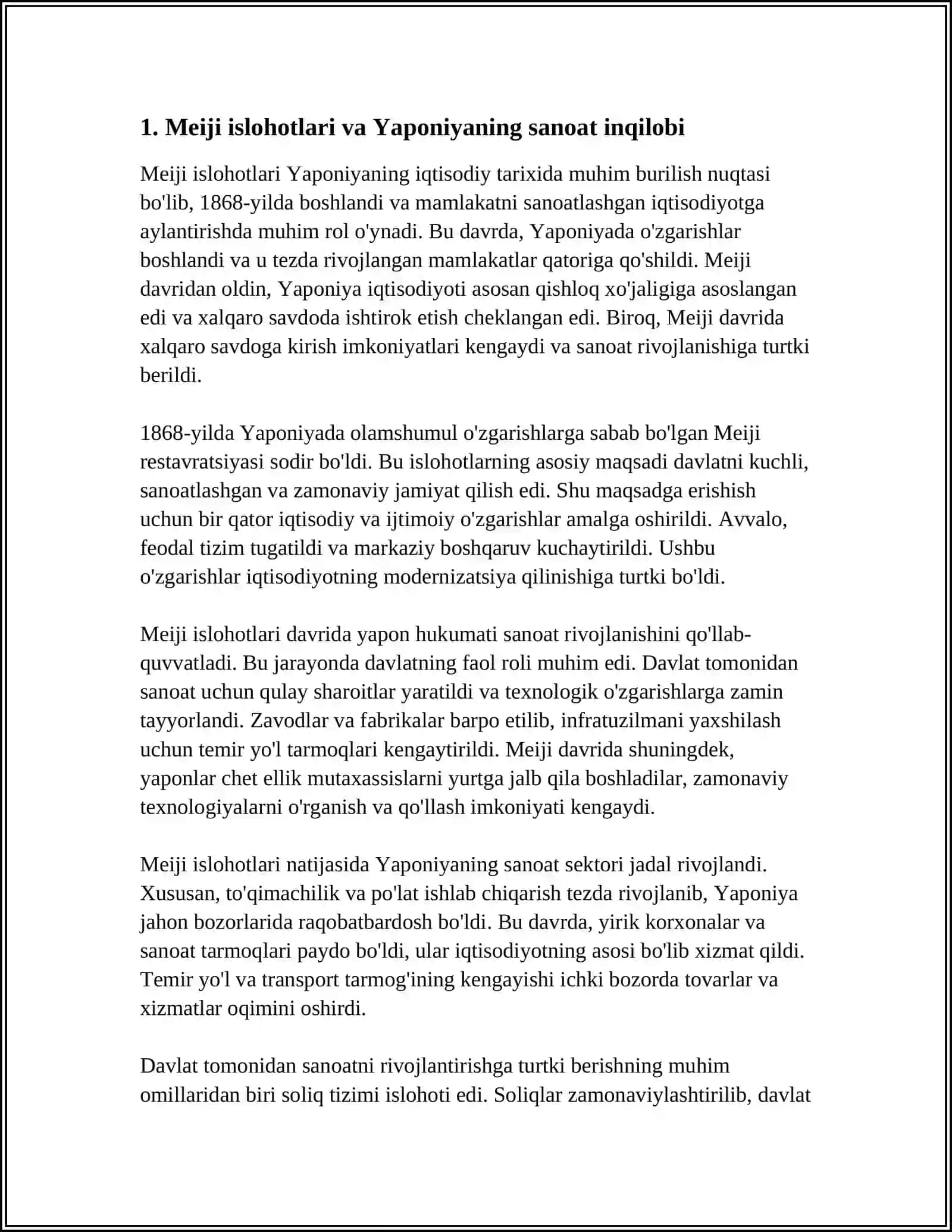 YAPONIYA IQTISODIYOTI TARIXI 4