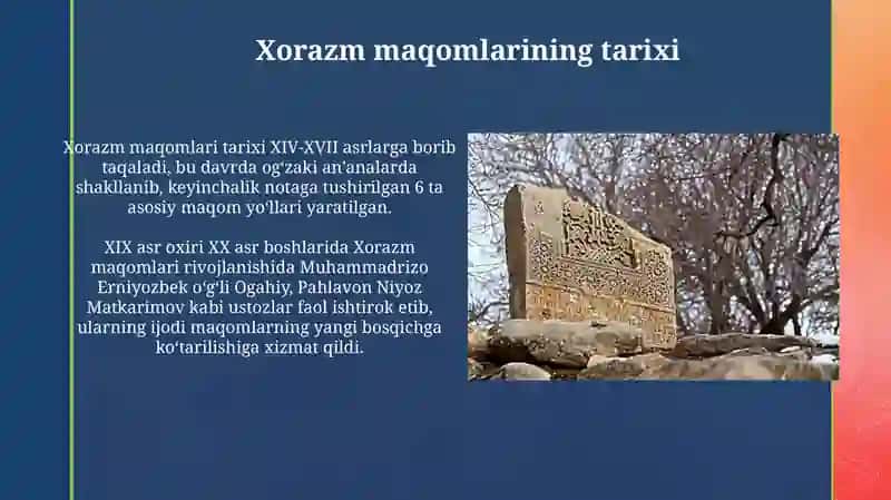Xorazim maqomlar 4