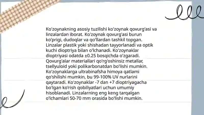Ko'zoynak optikasi 4