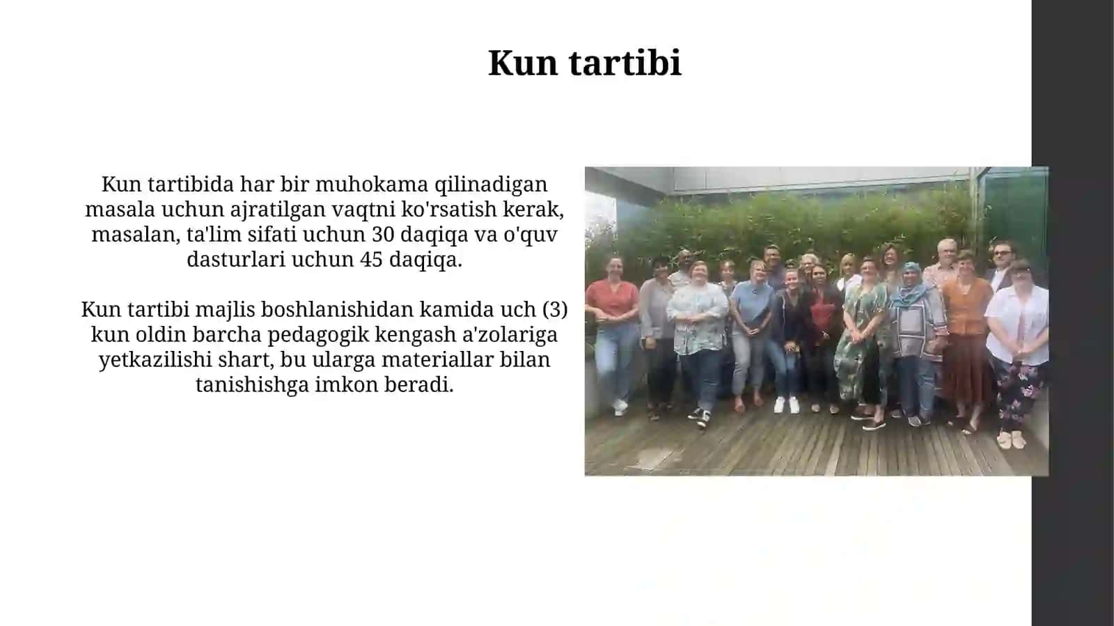 Pedagogik kengashni o'tkazishgarahbarlik qilish 4