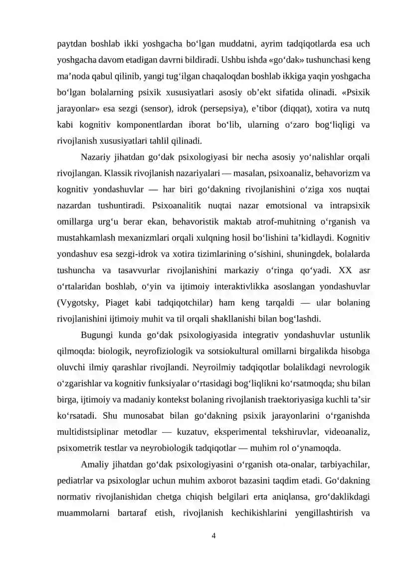 Go'daklik davrining psixologik xususiyatlari 4