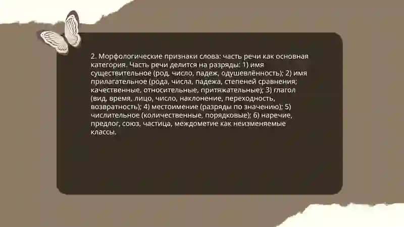 Признаки и функции слова 4