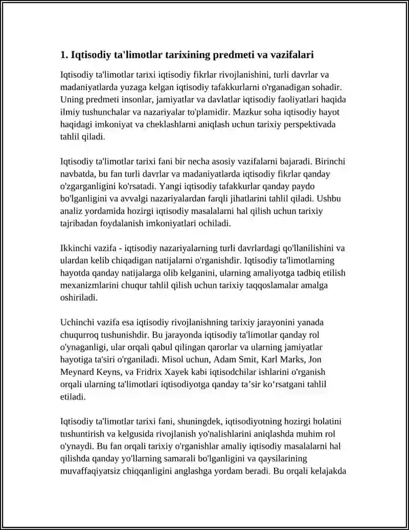 IQTISODIY TA’LIMOTLAR TARIXI 4