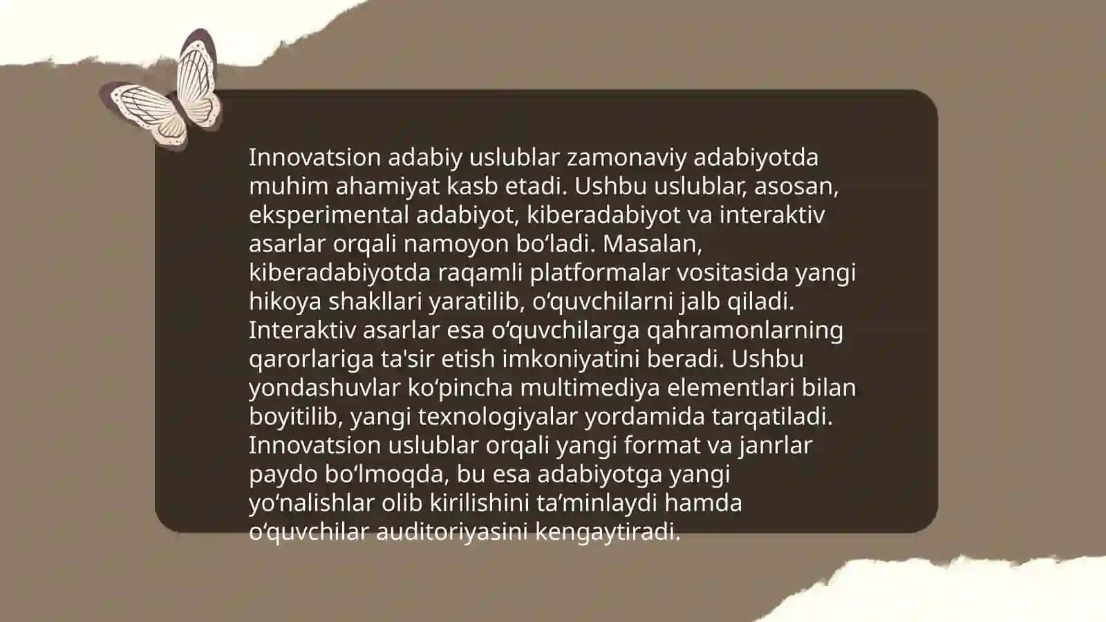 Misrdagi "Yangi Mavj" adabiyoti 4