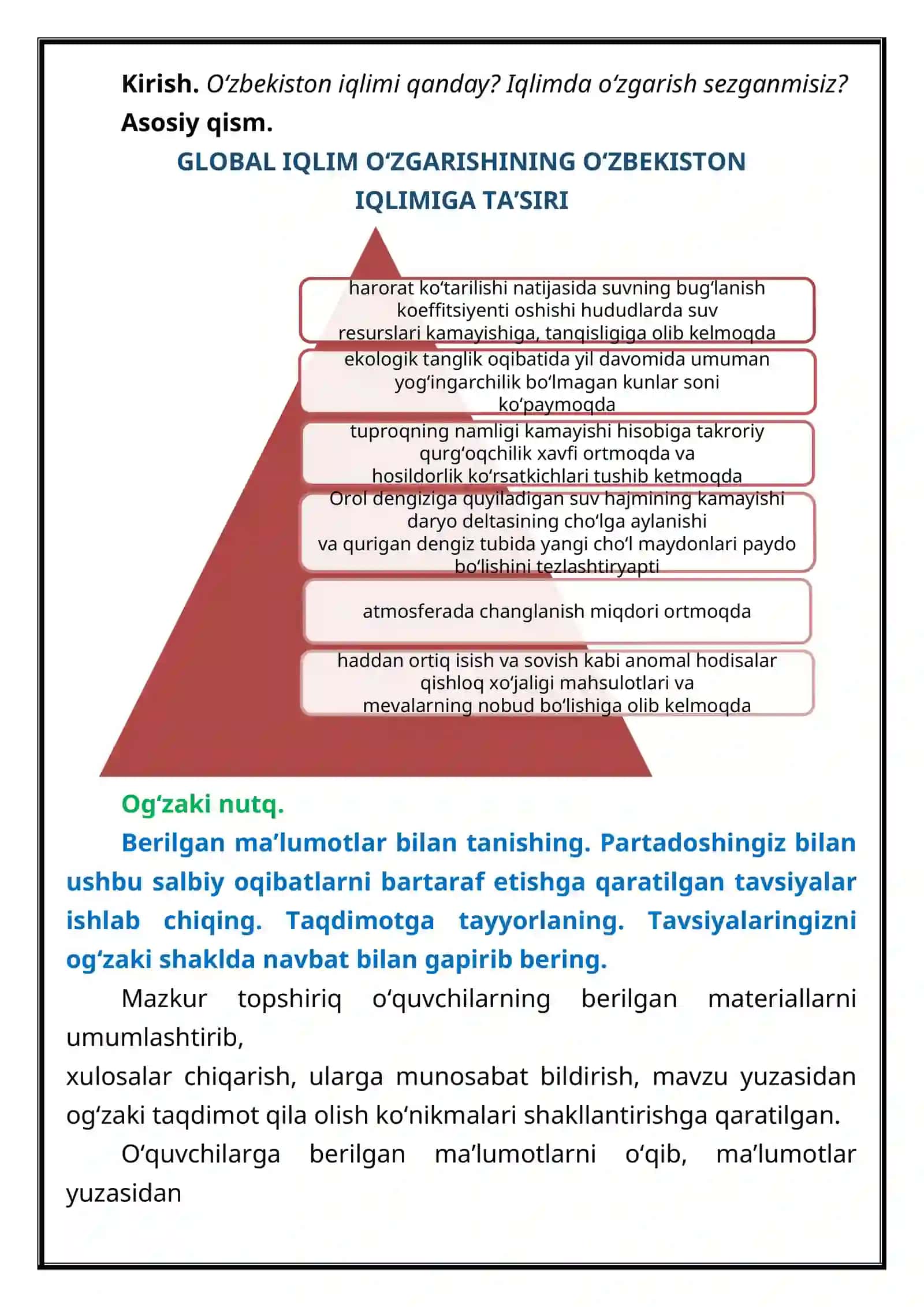 GLOBAL IQLIM O‘ZGARISHINING O‘ZBEKISTON IQLIMIGA TA’SIRI 4