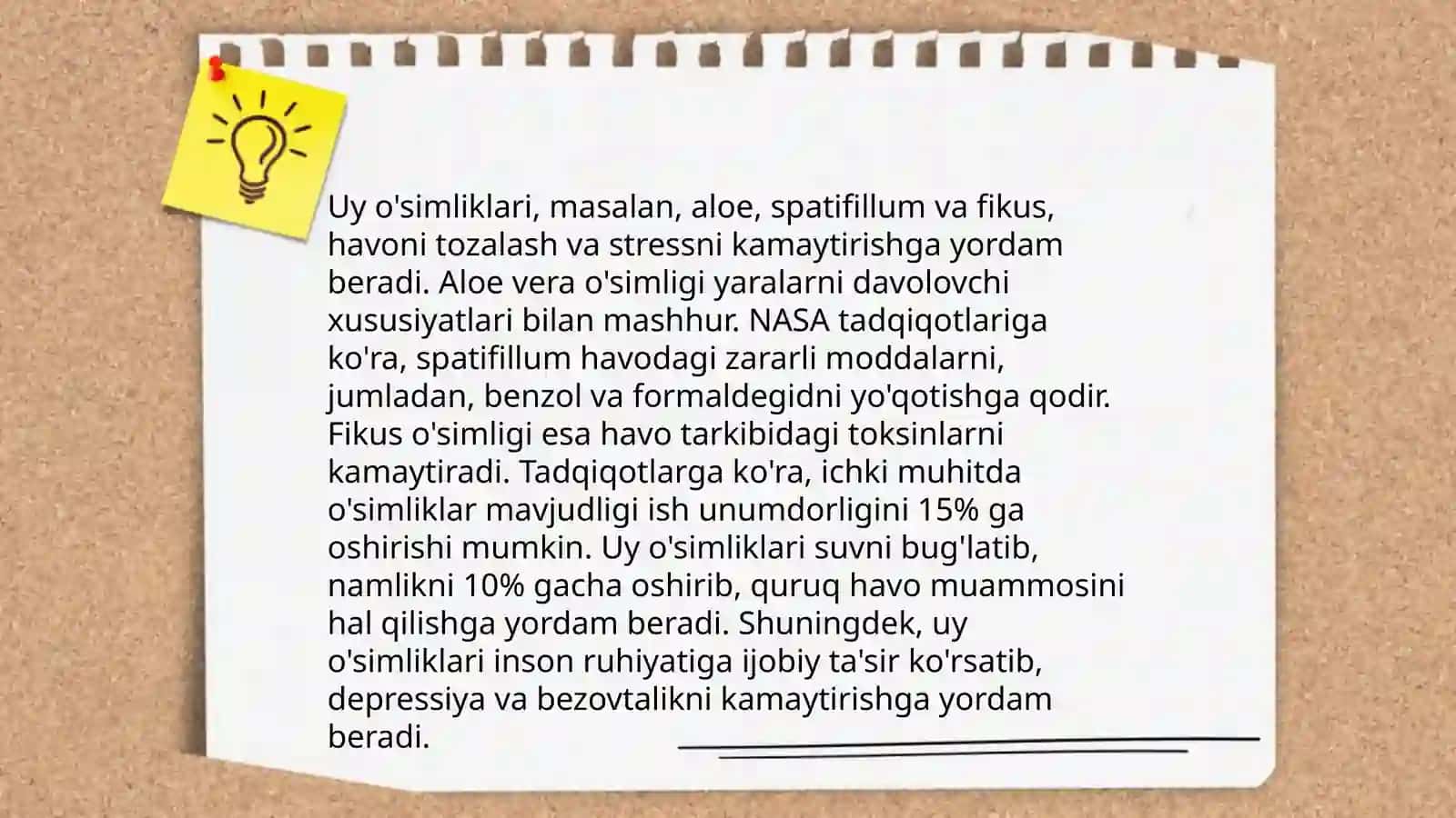 O'simliklarning hayotimizdagi roli 4