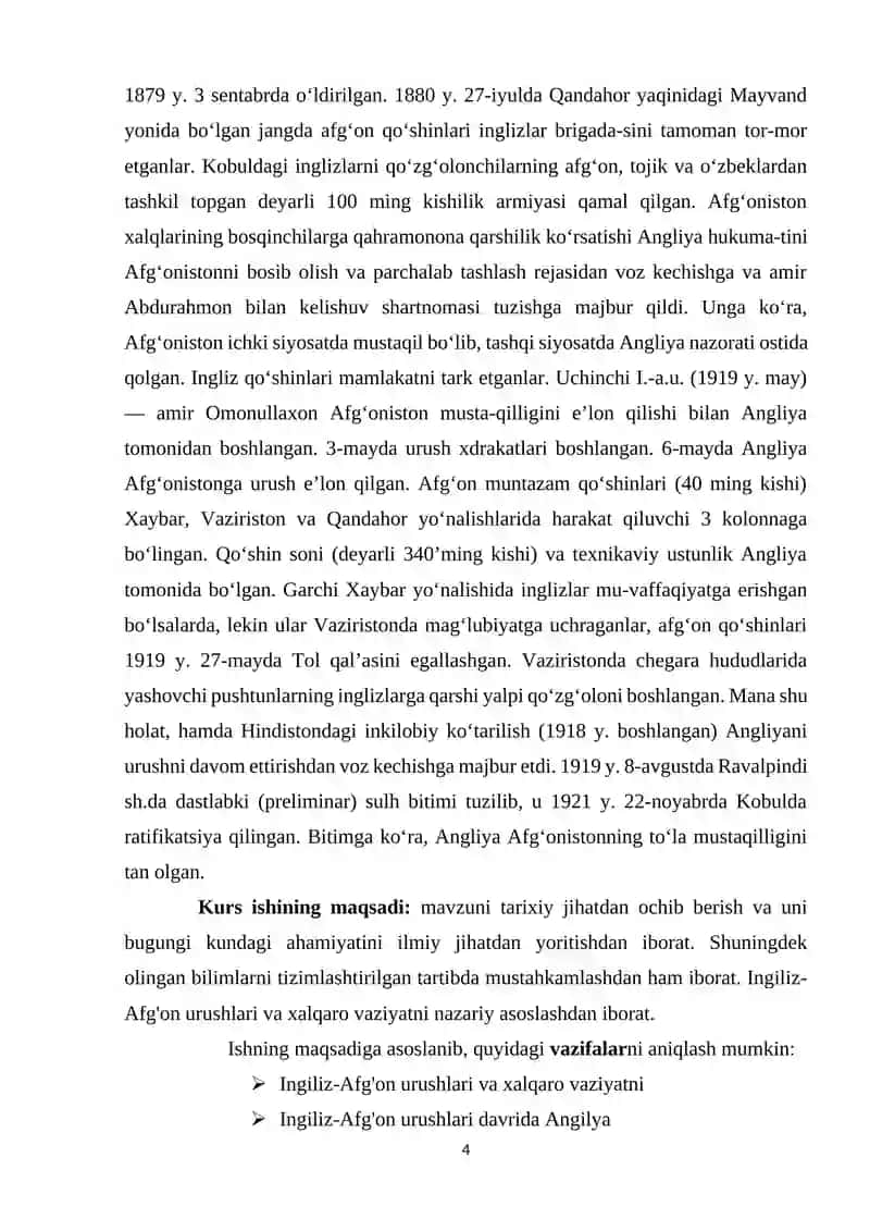 INGILIZ-AFG'ON URUSHLARI VA XALQARO VAZIYAT 4