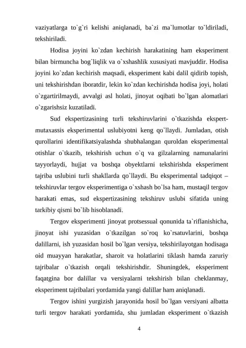 Tergov eksperimentini 4