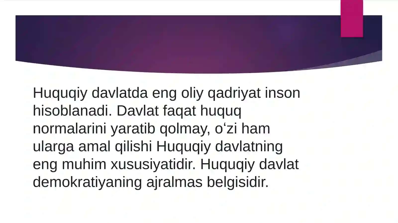 HUQUQIY DAVLAT VA UNING TAMOYILLARI 4